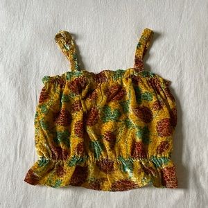Anthropologie velvet tank top